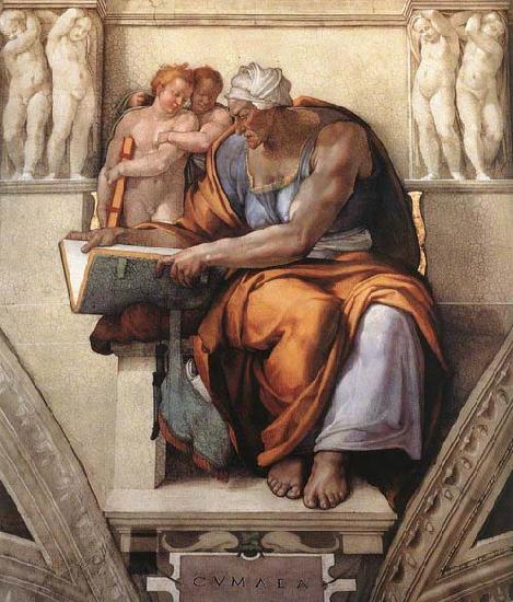 Michelangelo Buonarroti The Cumaean Sibyl oil painting picture
